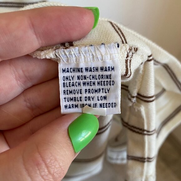 Polo Ralph Lauren Cream Striped Polo Shirt - Picture 6 of 7